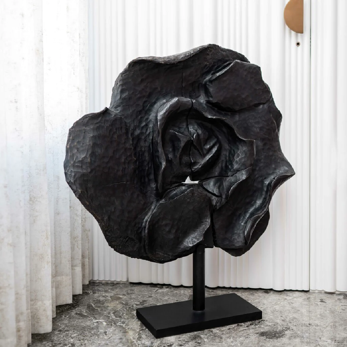 Charcoal Bloom Sculpture