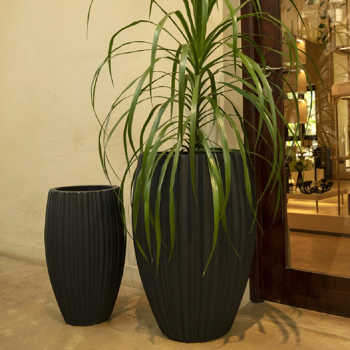 Striped Down Planter