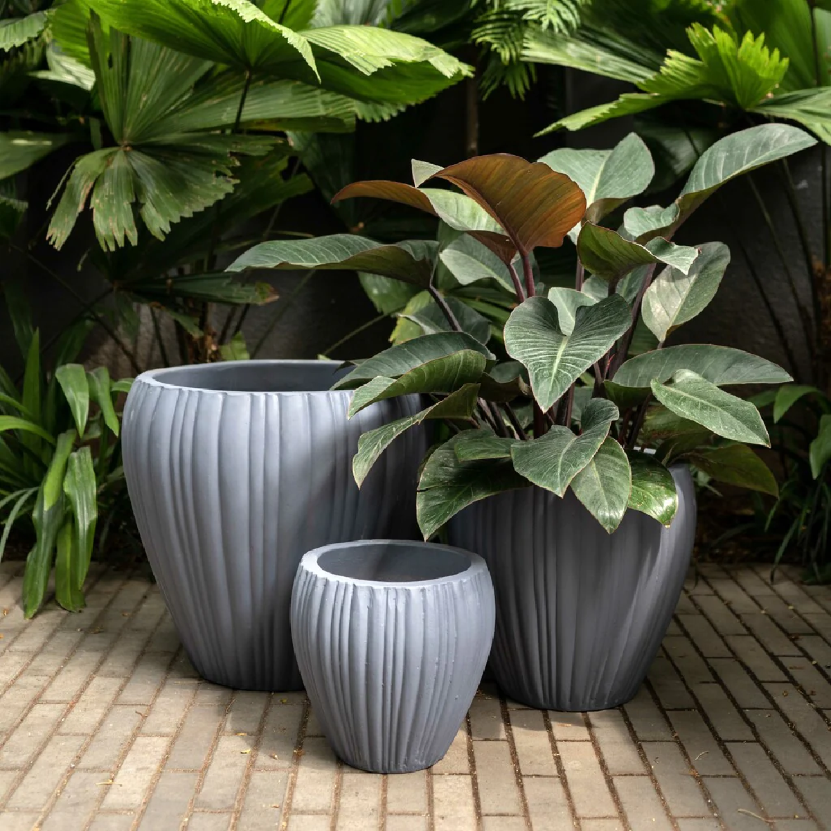 Grey Horizon Planters