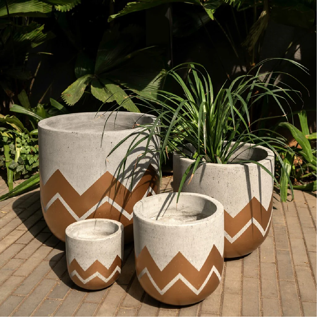 Chevron Ramp Planters