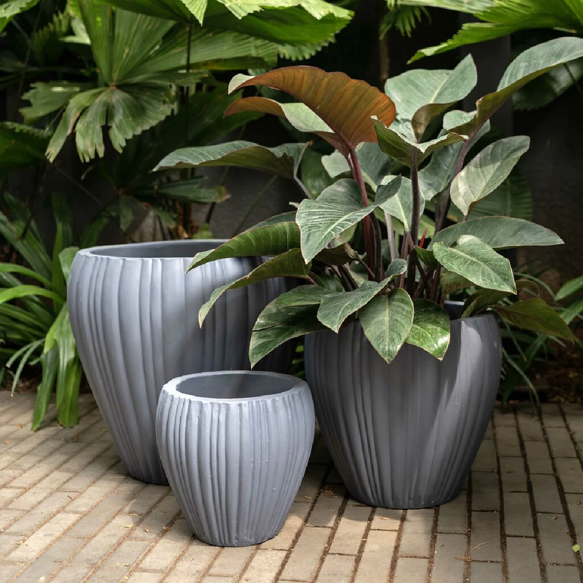 Grey Horizon Planters