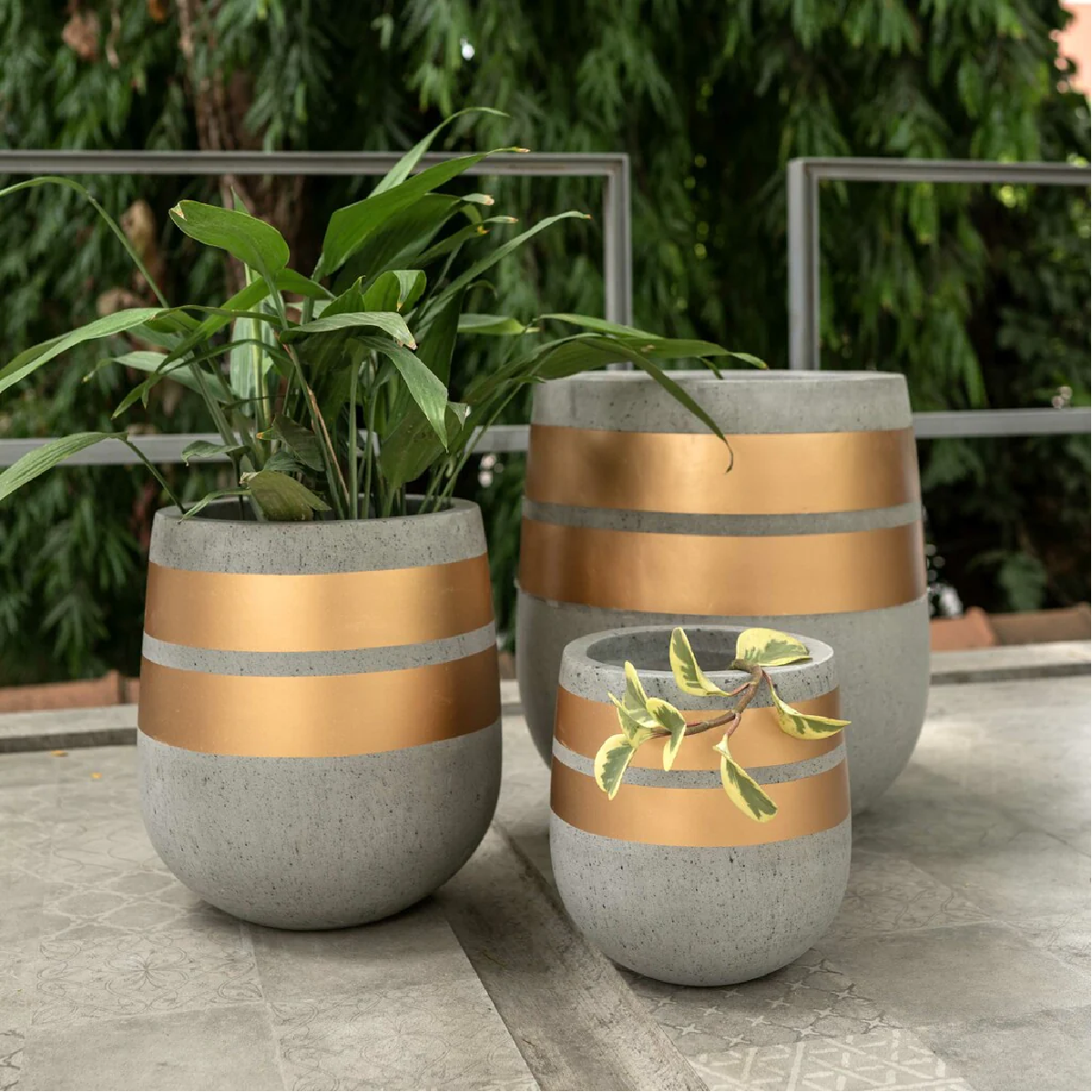 Striped Matter Planters