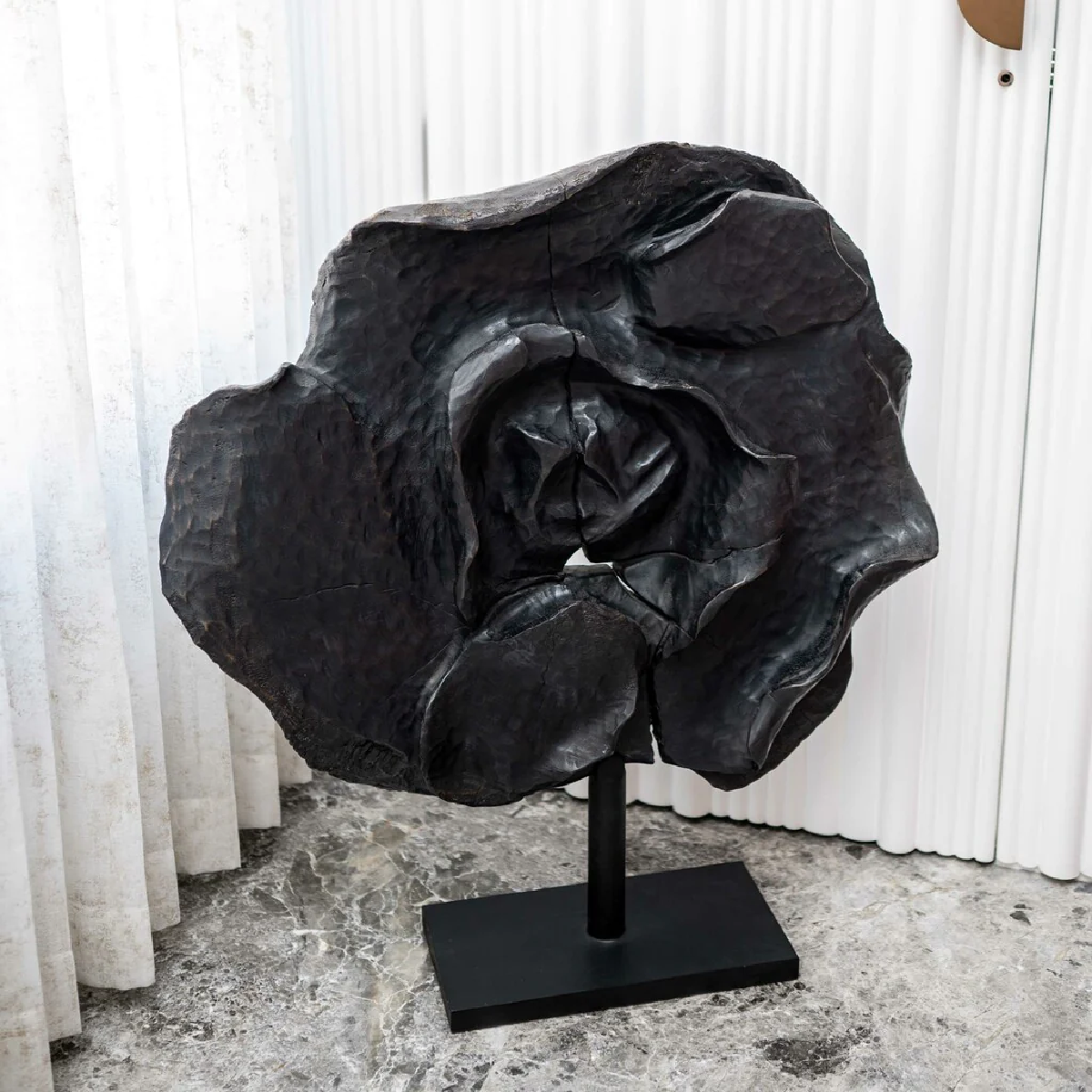 Charcoal Bloom Sculpture