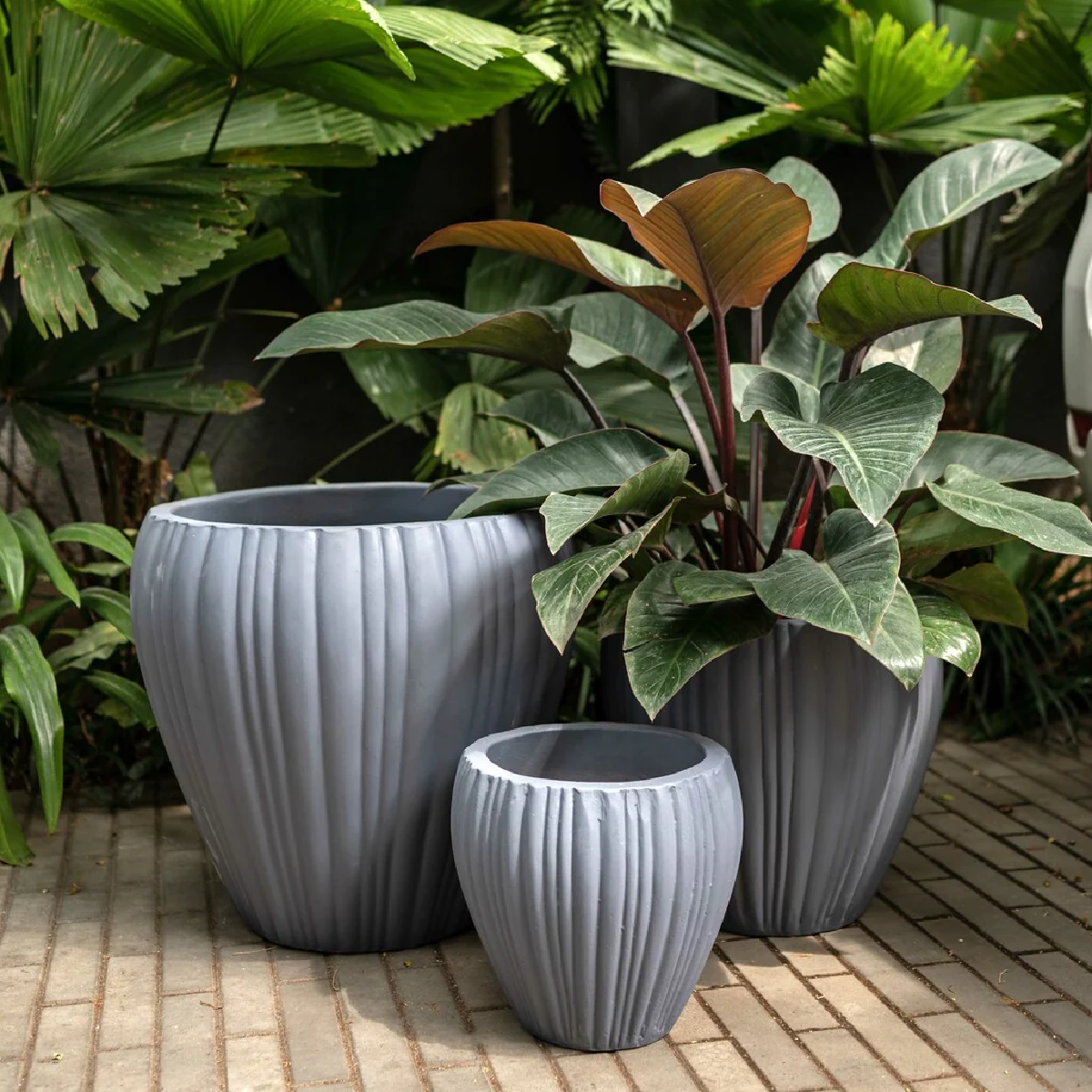 Grey Horizon Planters