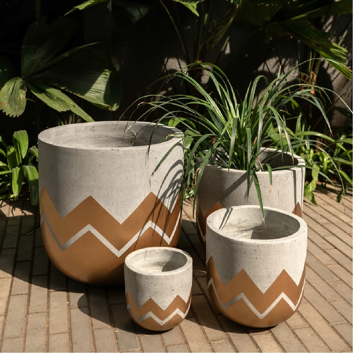 Chevron Ramp Planters