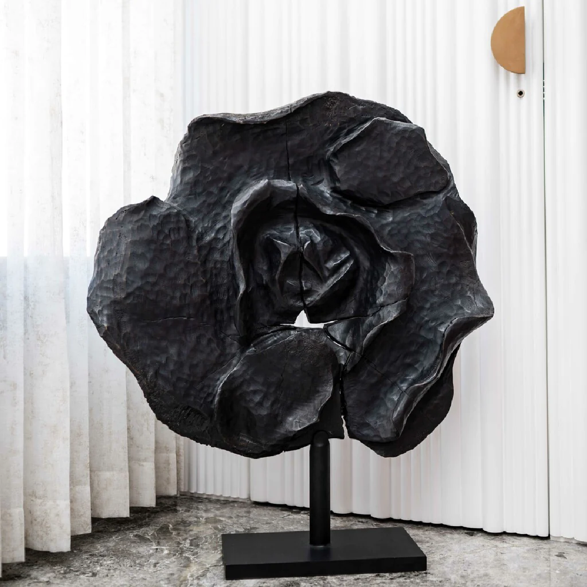 Charcoal Bloom Sculpture