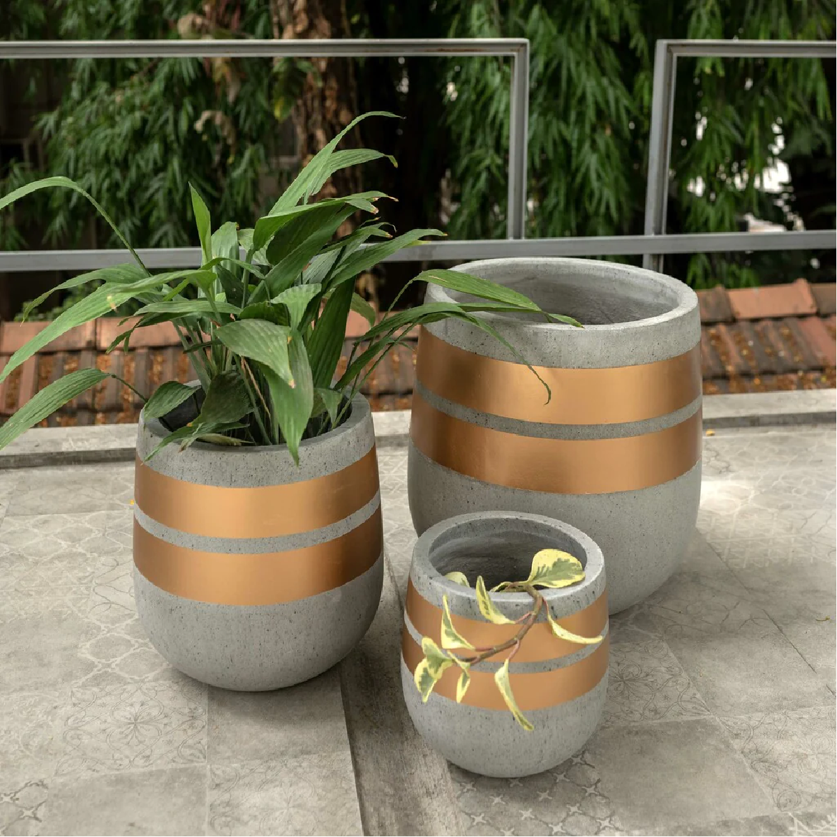 Striped Matter Planters