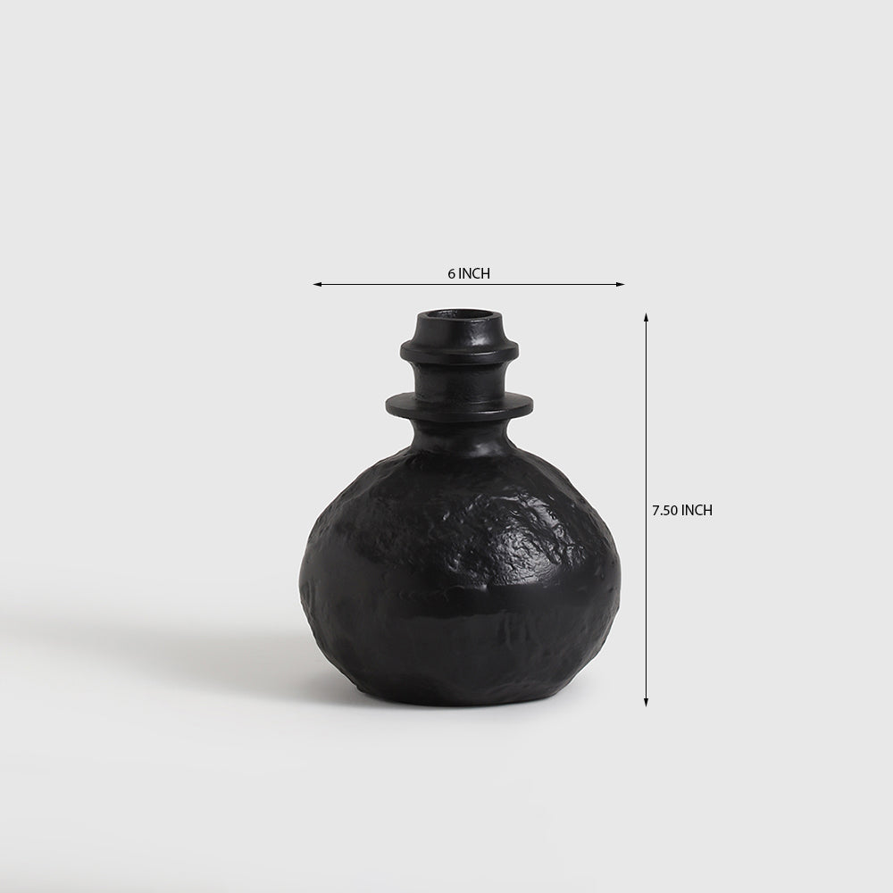 Deffi Black Aluminium Table Vase