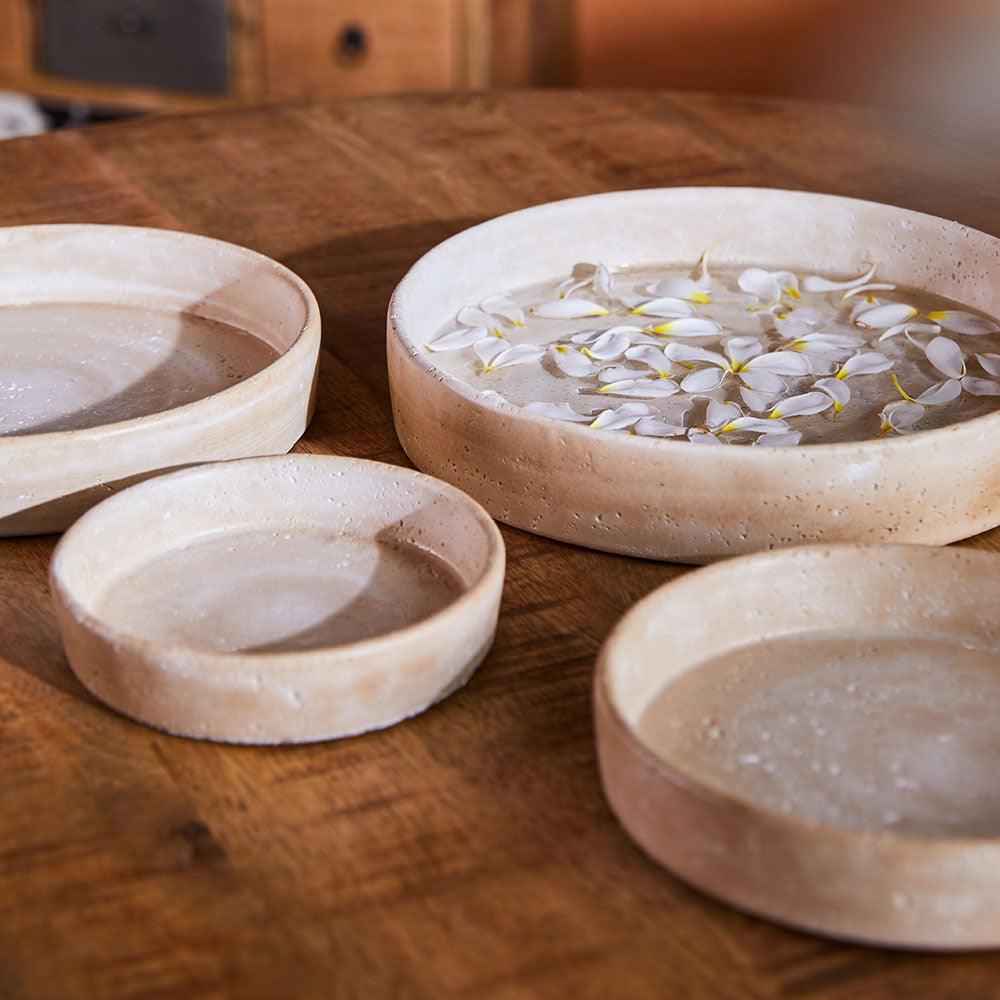 Amber Atrium Cement Bowl