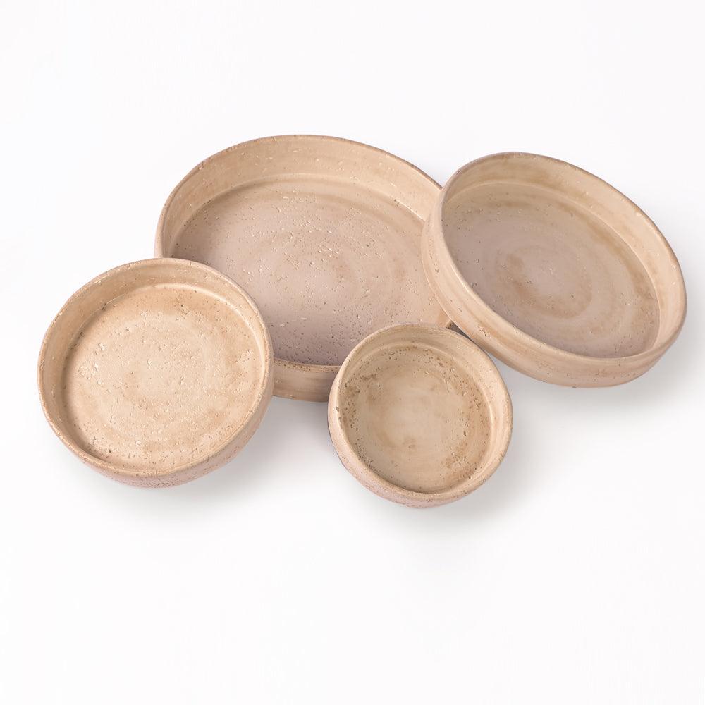 Amber Atrium Cement Bowl
