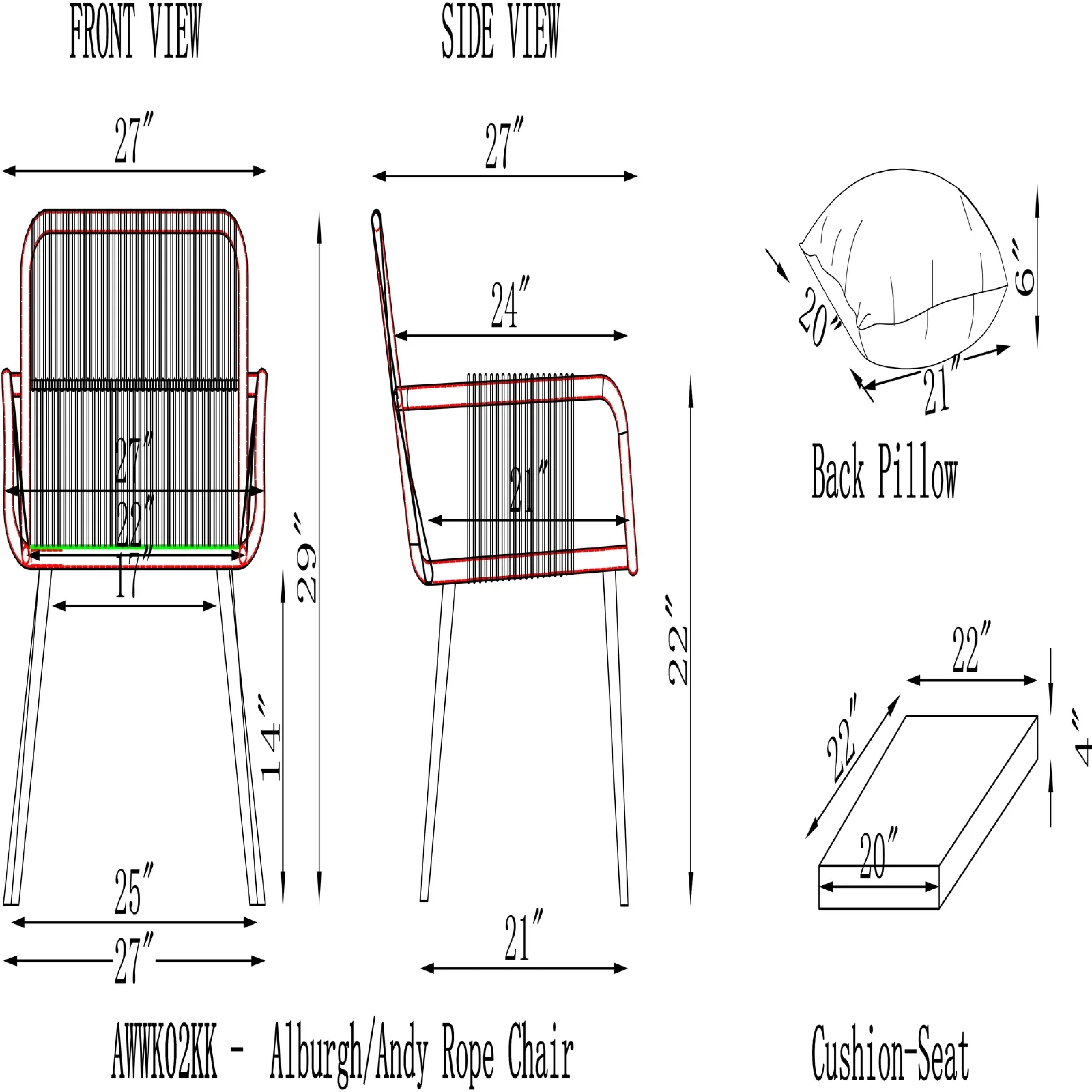 PULP OUTDOOR PATIO SEATING SET