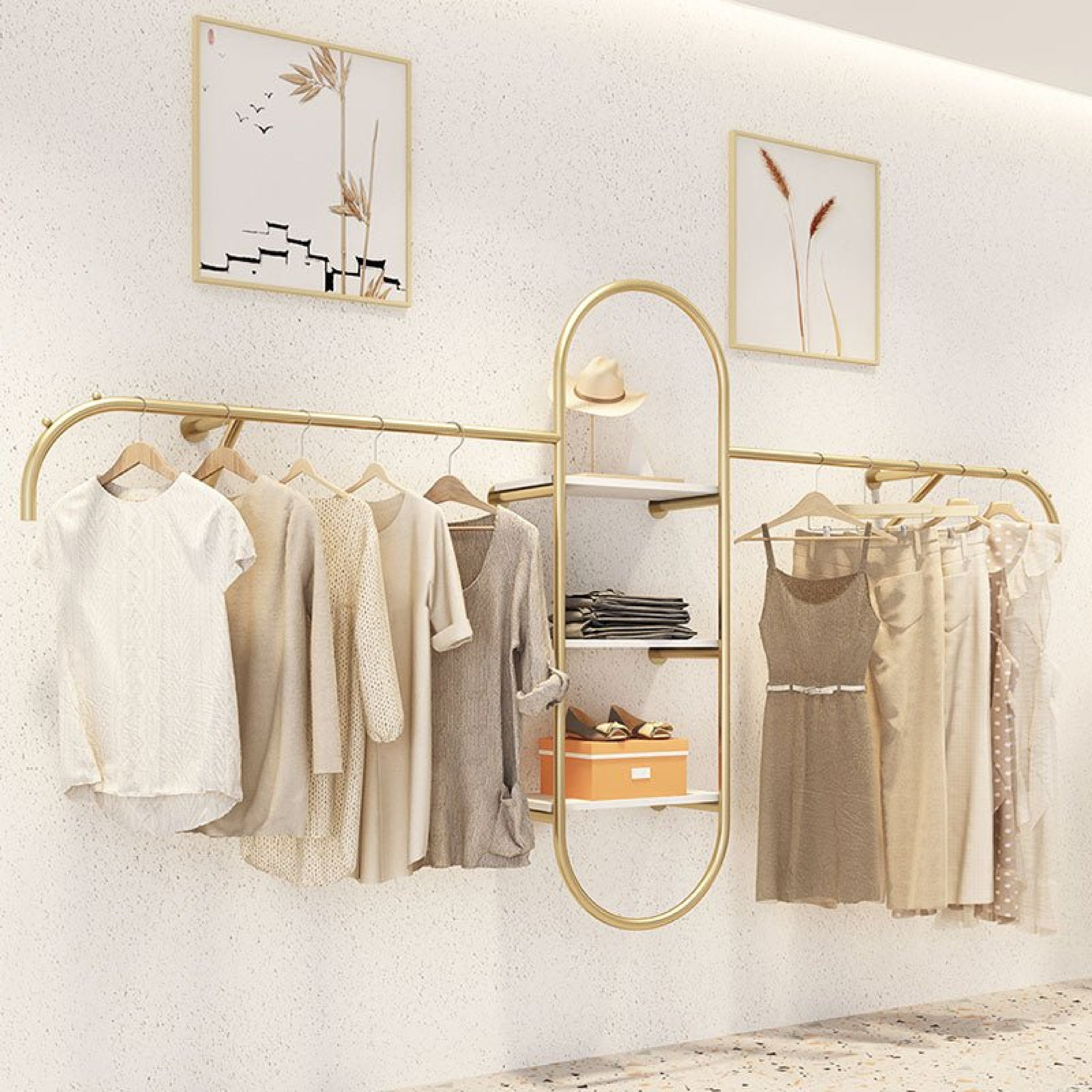 Multi-Purpose Boutique Rack