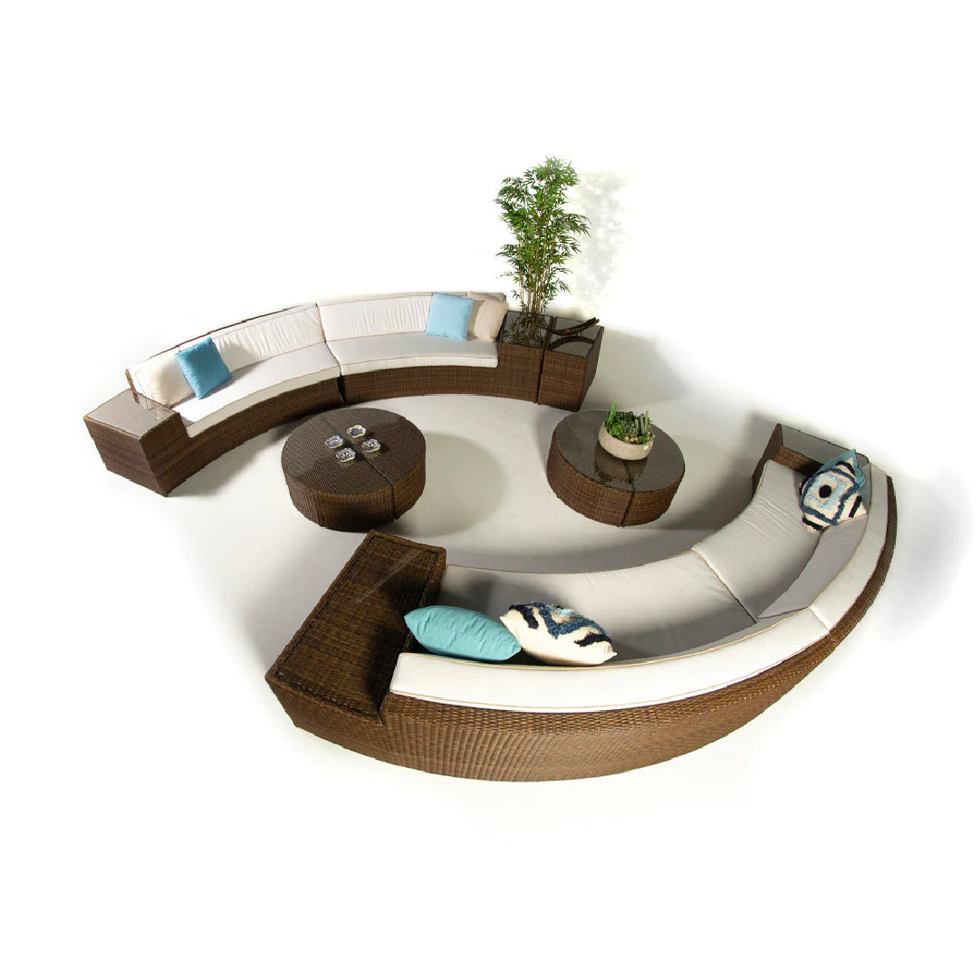 ROSSI OUTDOOR PATIO ROUND SOFA SET