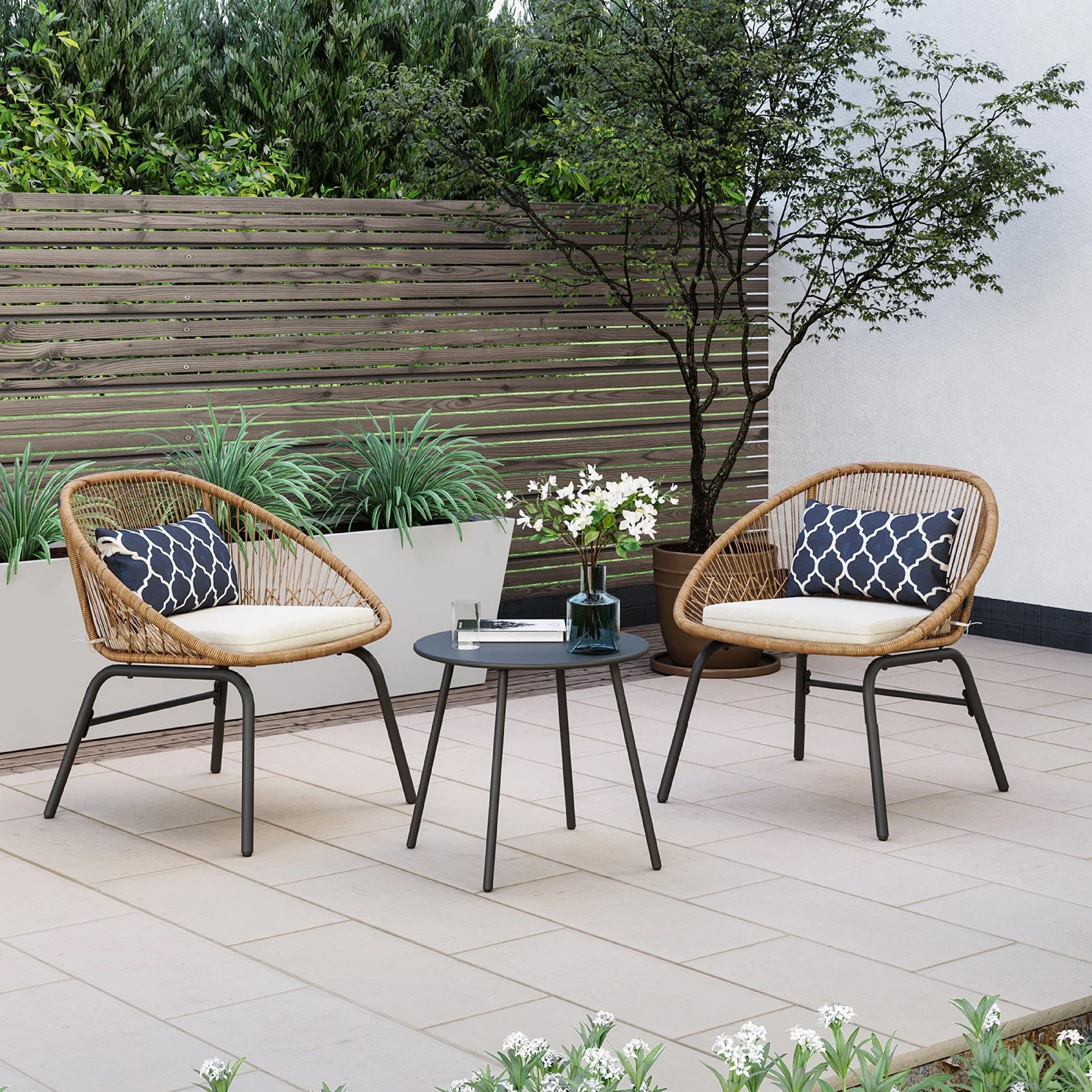 PYROS OUTDOOR PATIO SEATING SET