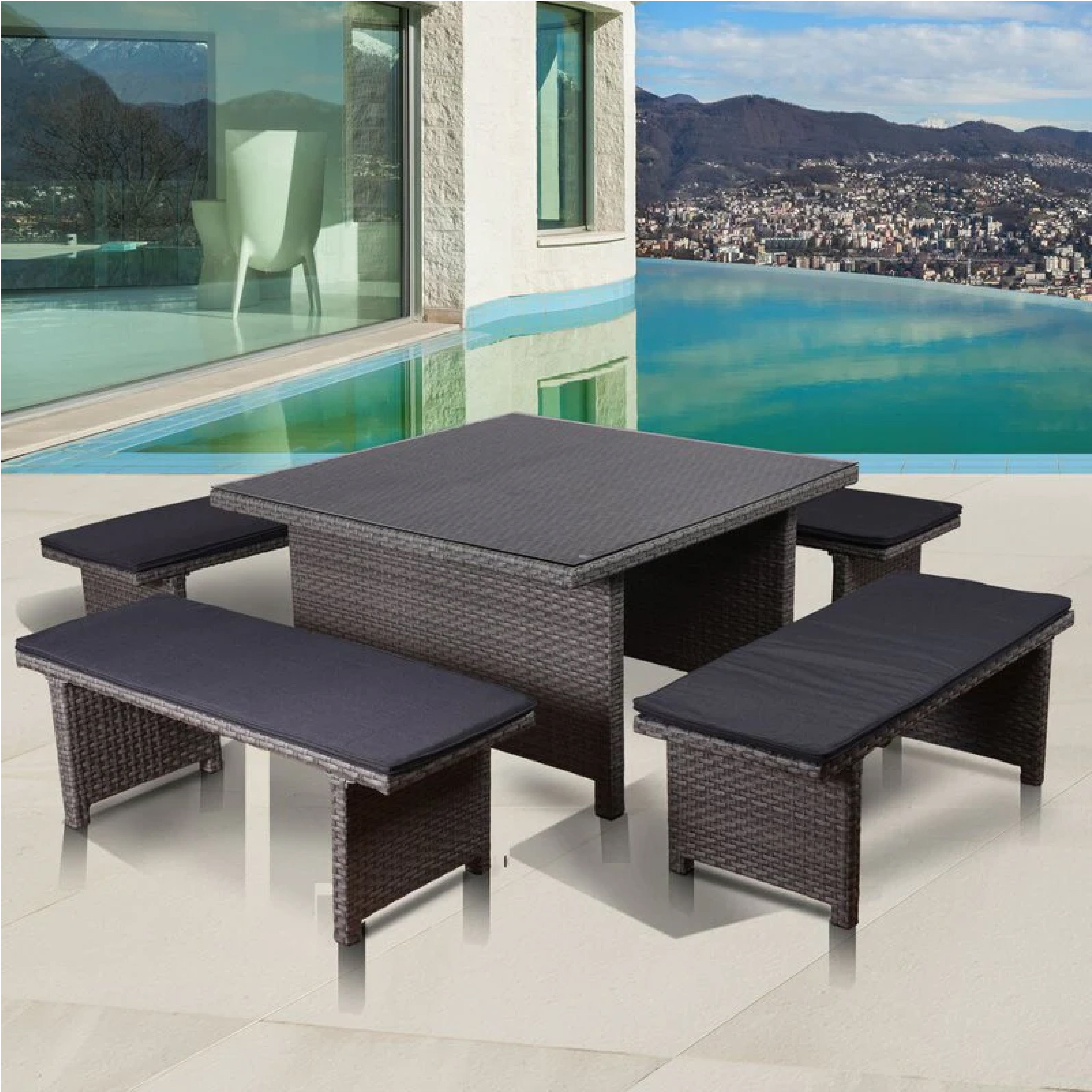 EULA OUTDOOR PATIO DINING SET