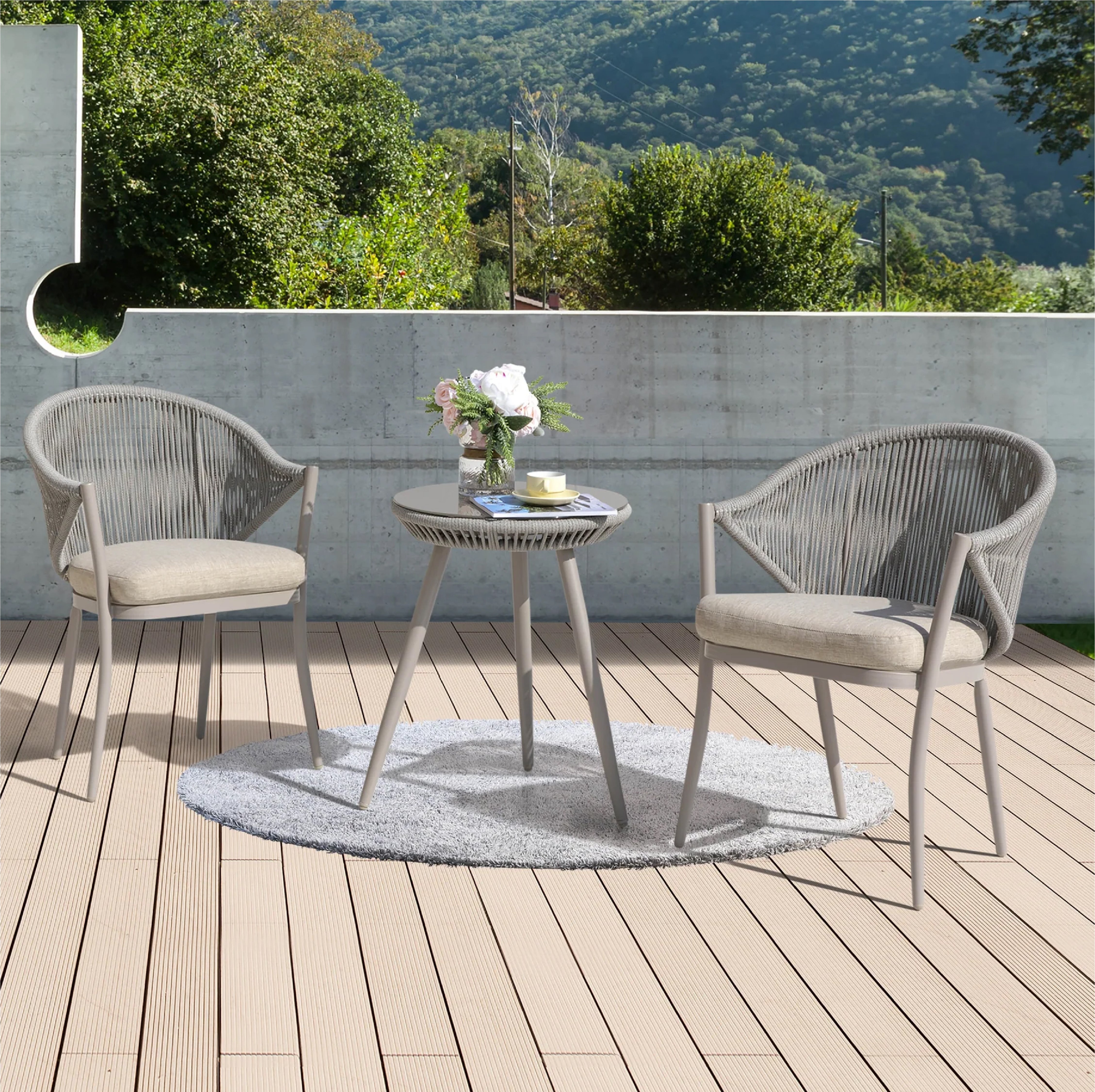 DETECT OUTDOOR PATIO SEATING SET