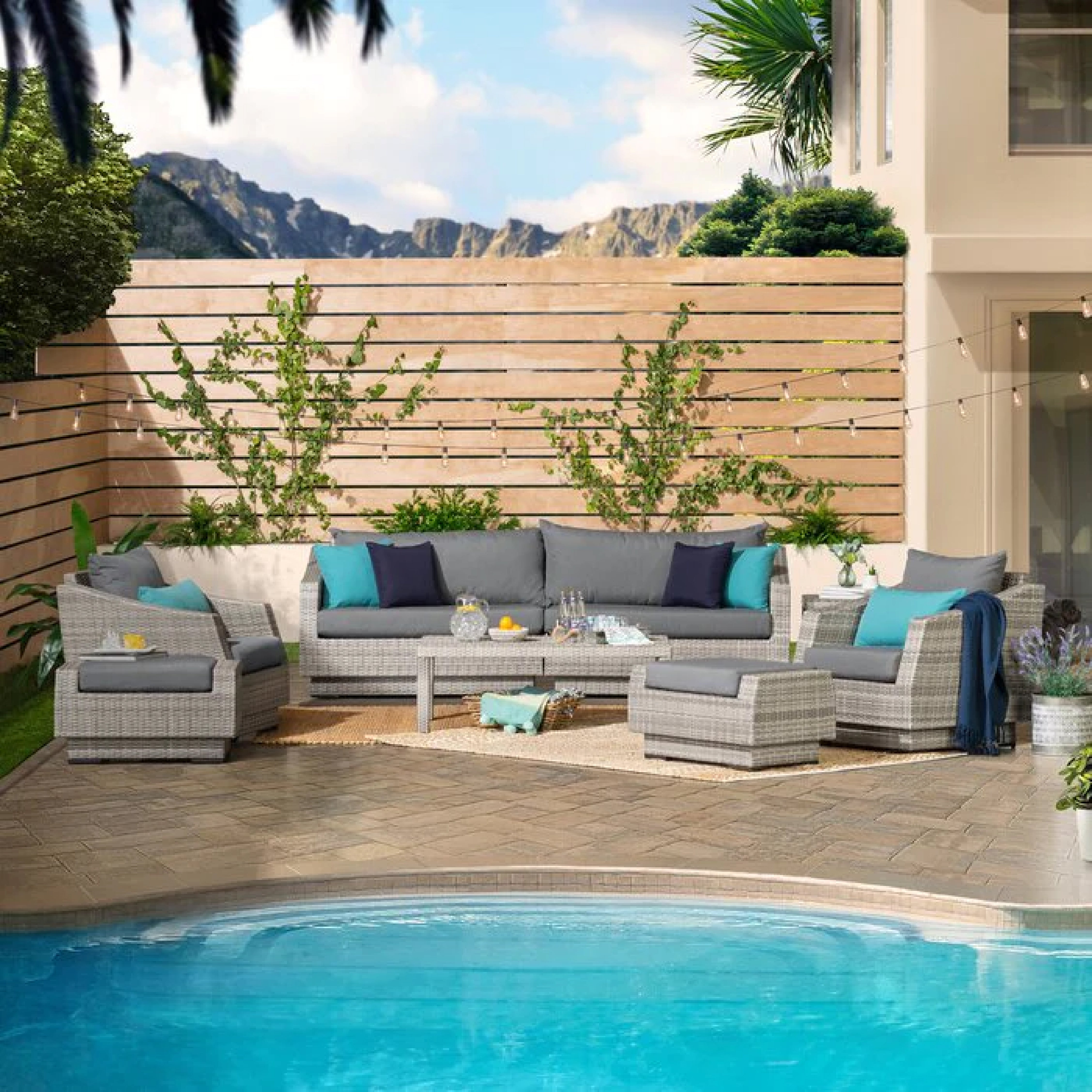 FLORIANA OUTDOOR PATIO SOFA SET