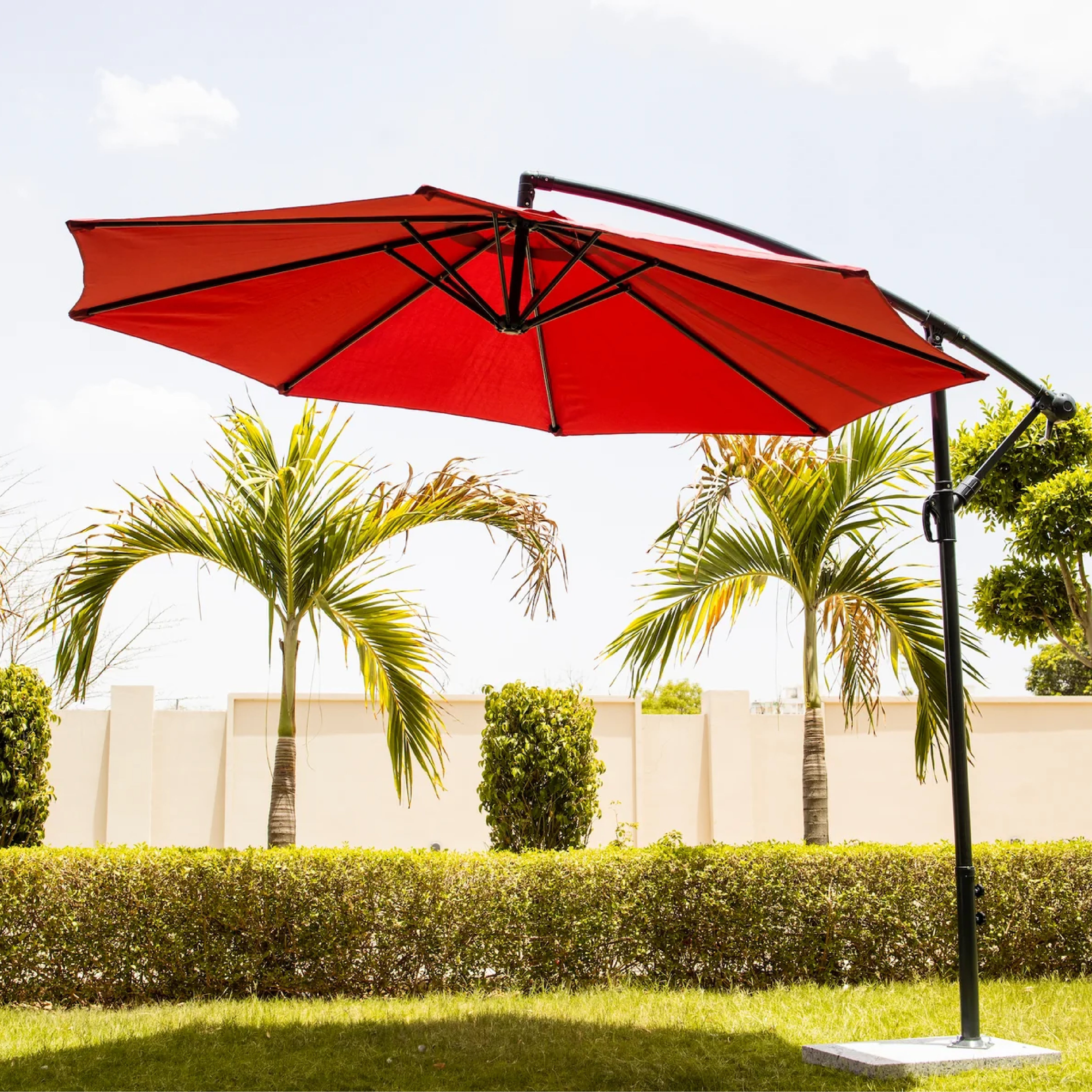 AQUA LUXURY SIDE POLE GARDEN UMBRELLA