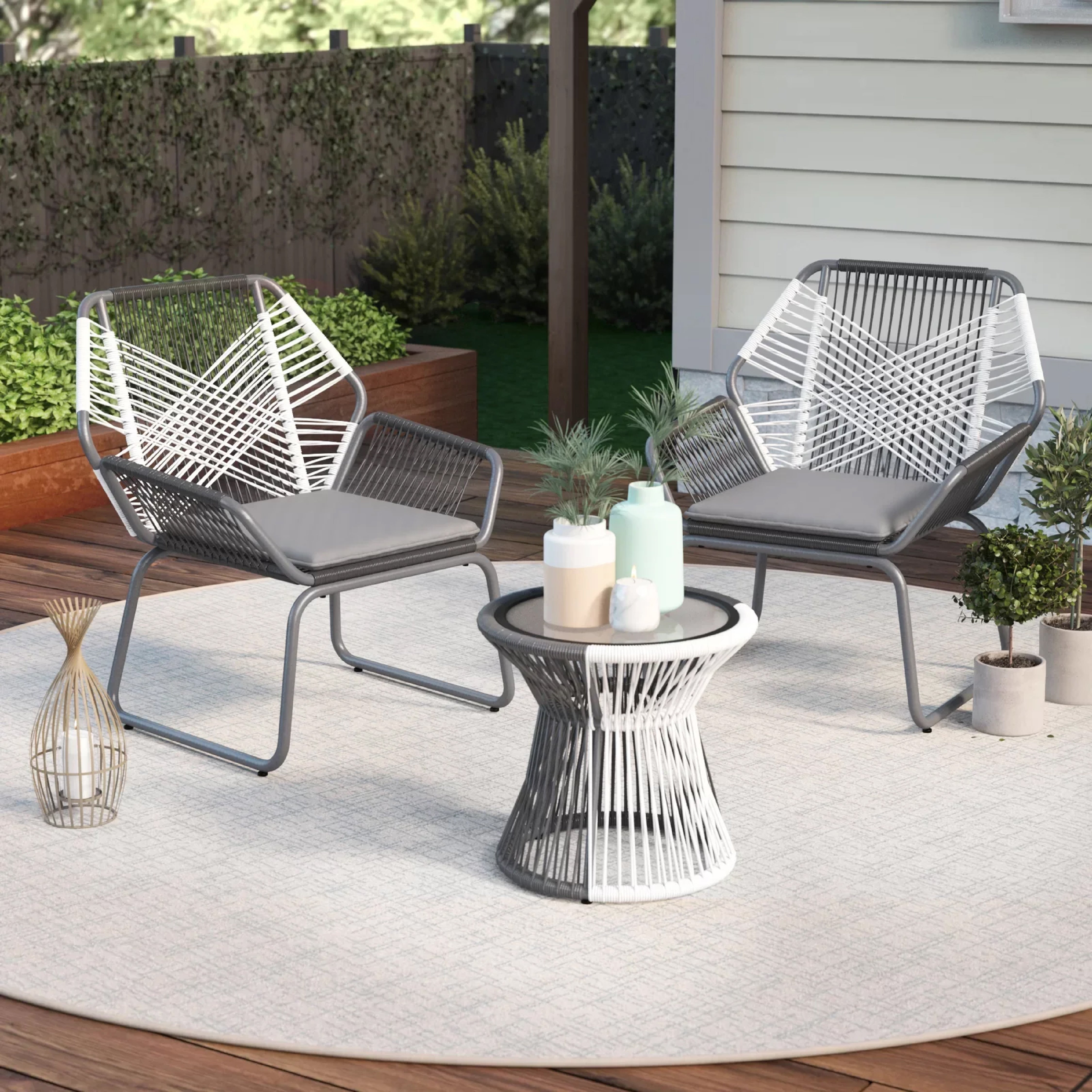 CRIMSON OUTDOOR PATIO SEATING SET