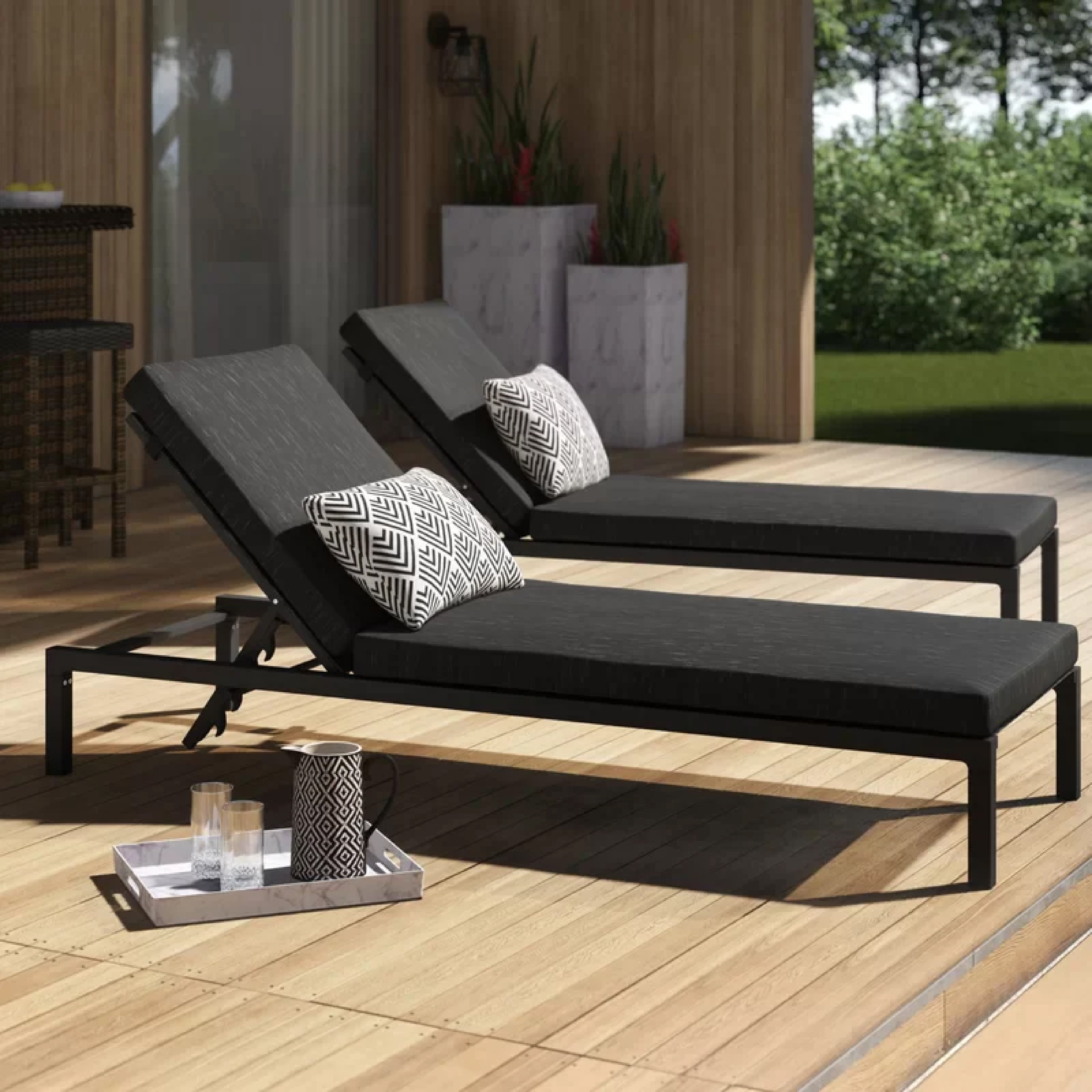 HAMPER OUTDOOR SWIMMING POOLSIDE LOUNGER