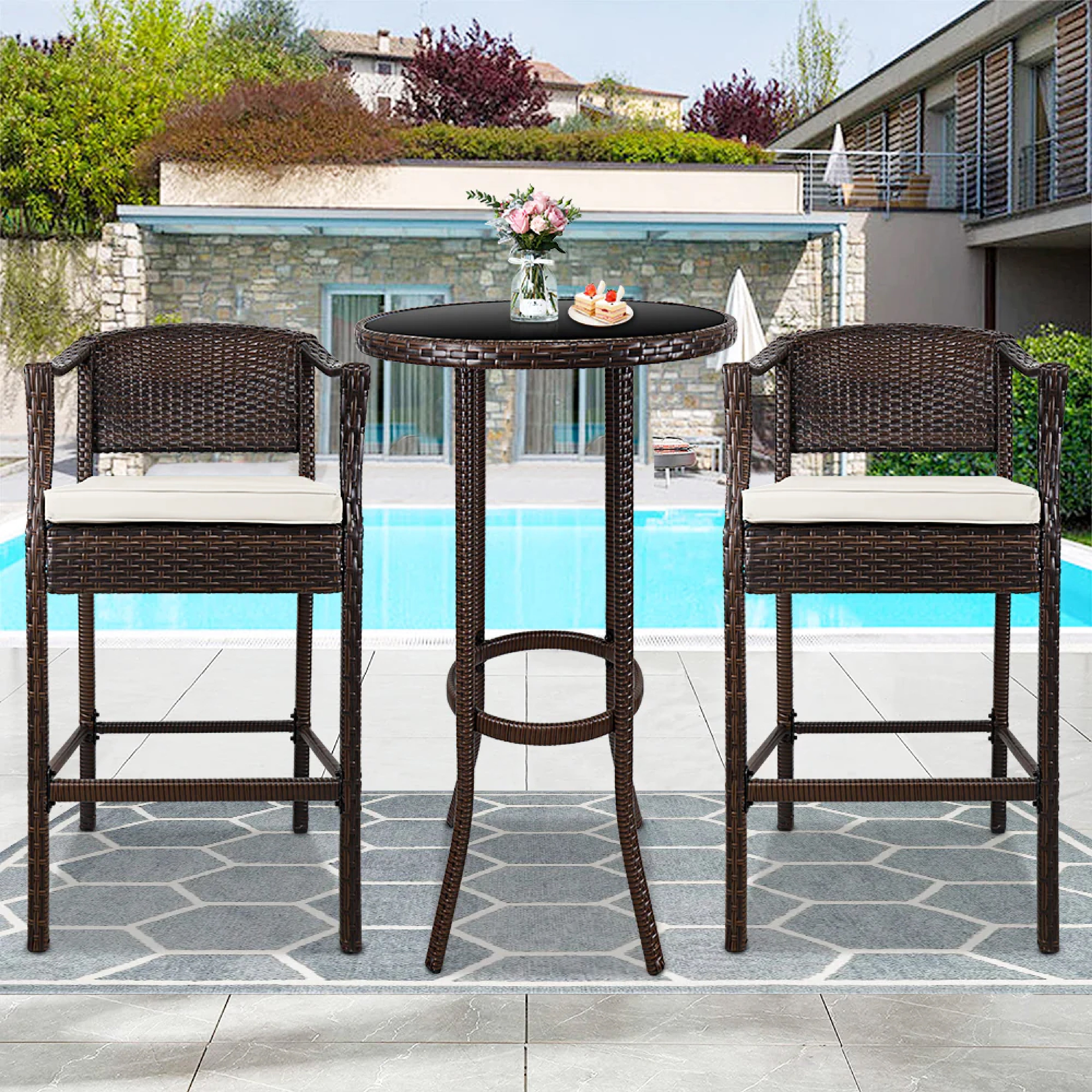 FIORE OUTDOOR PATIO BAR SETS