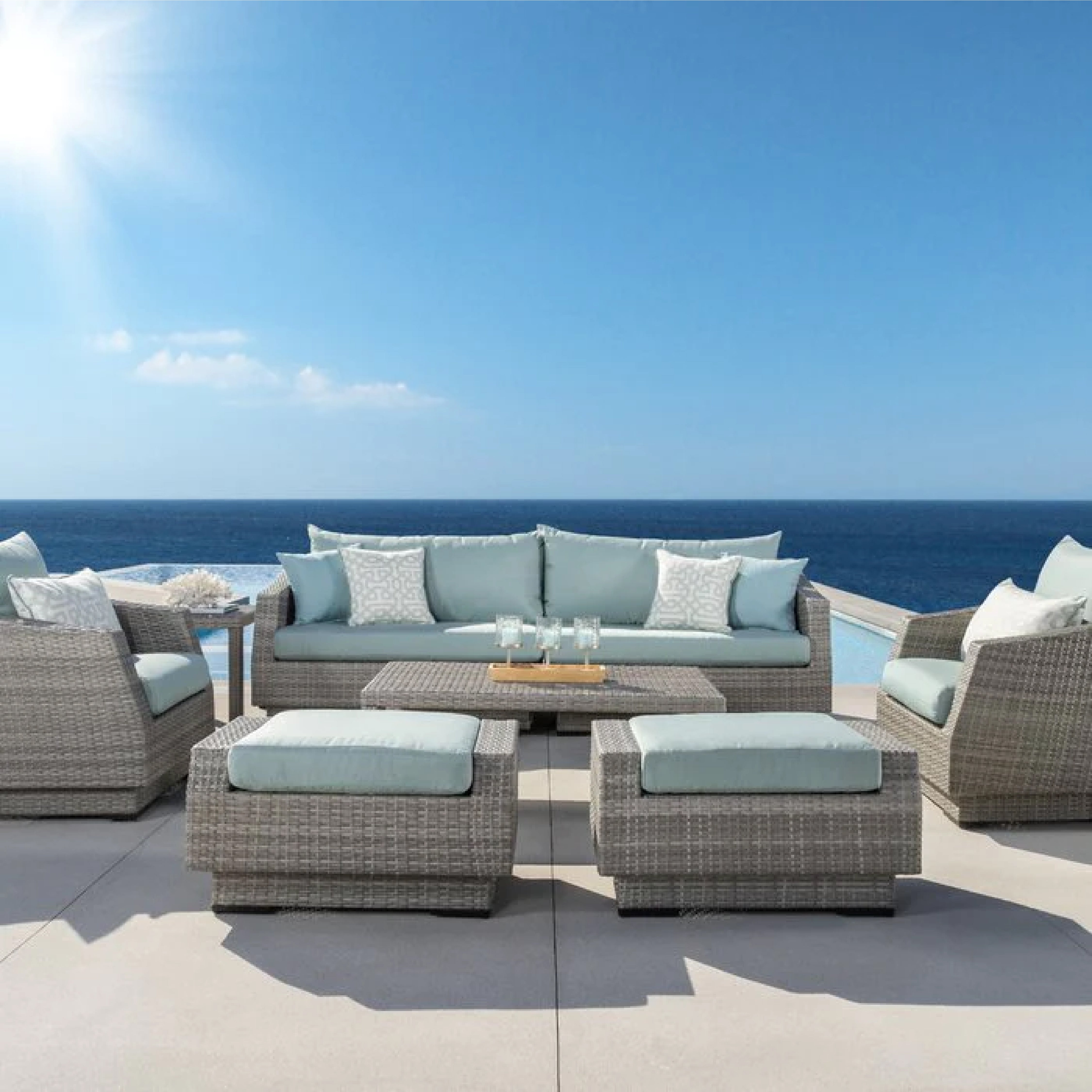 FLORIANA OUTDOOR PATIO SOFA SET