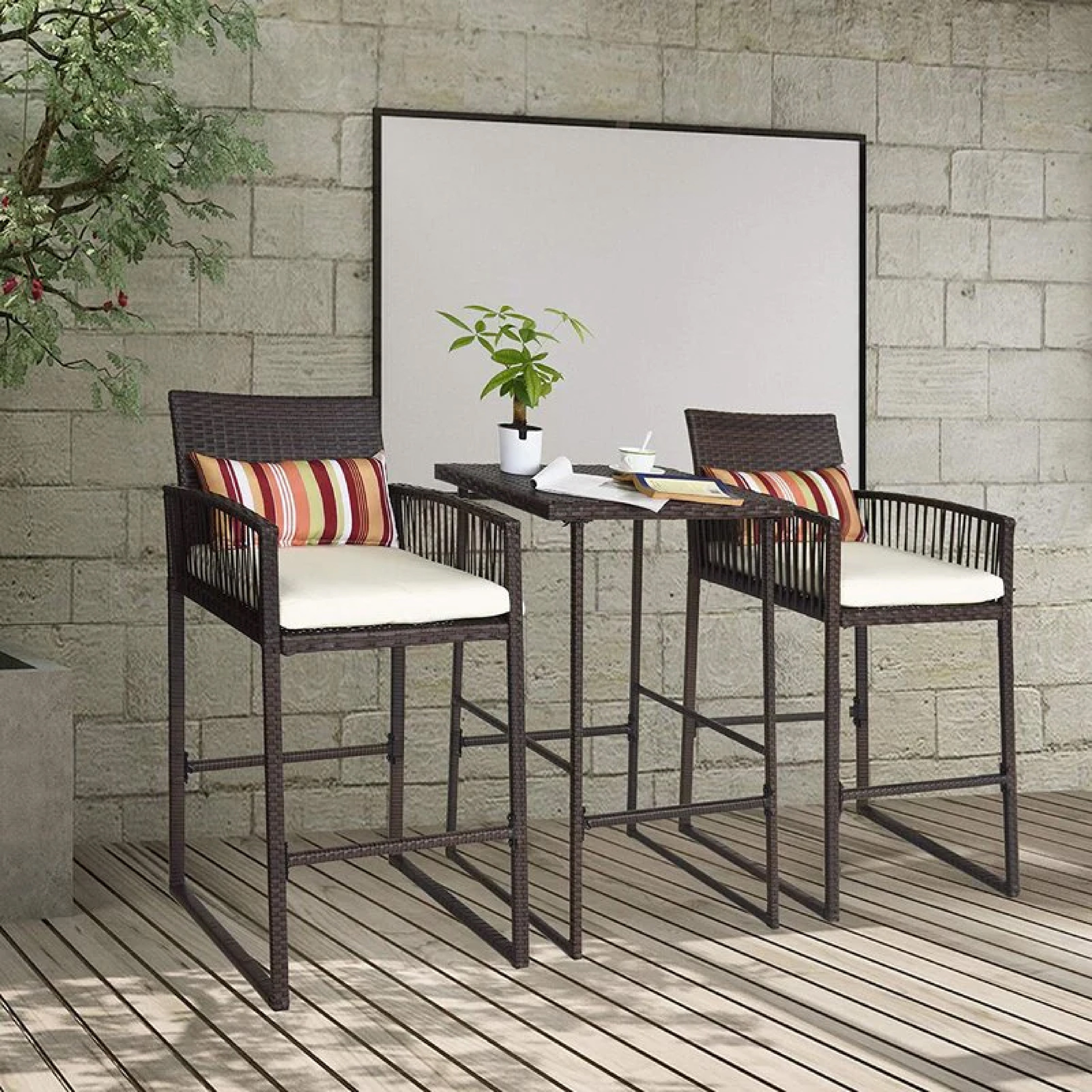 ERCOLE OUTDOOR PATIO BAR SETS