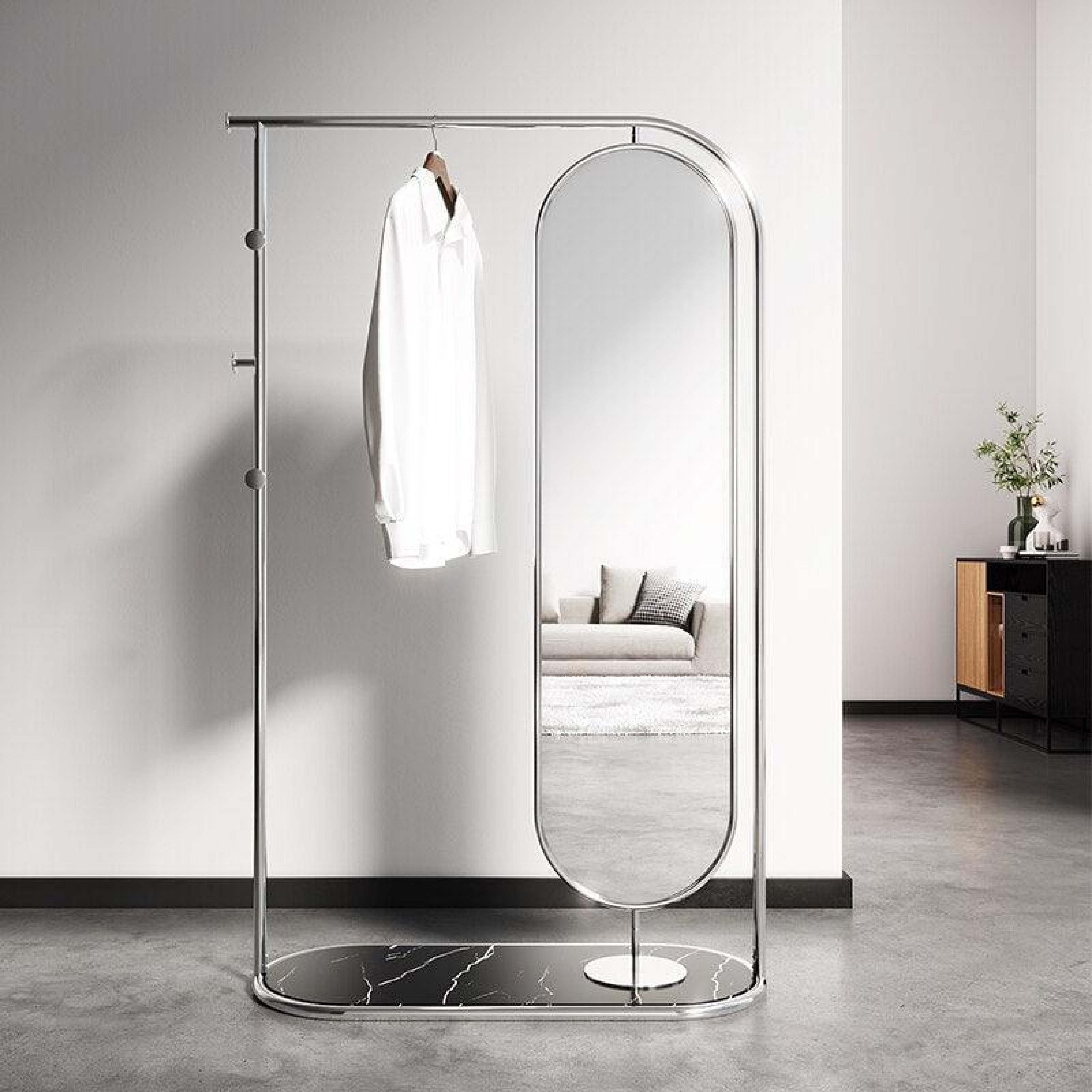 Commo Clothes Rack with Mirror