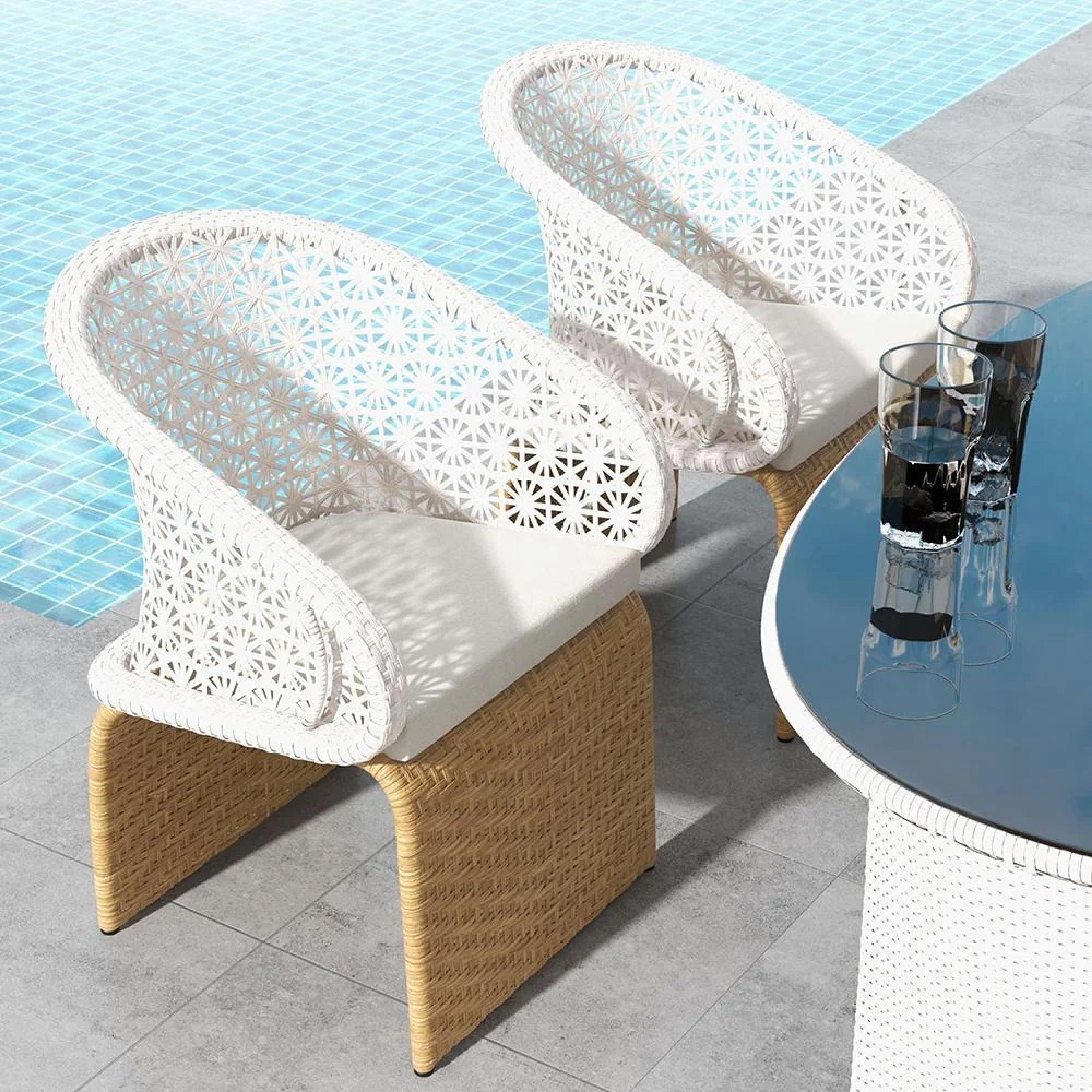 HOMELA OUTDOOR PATIO SEATING SET