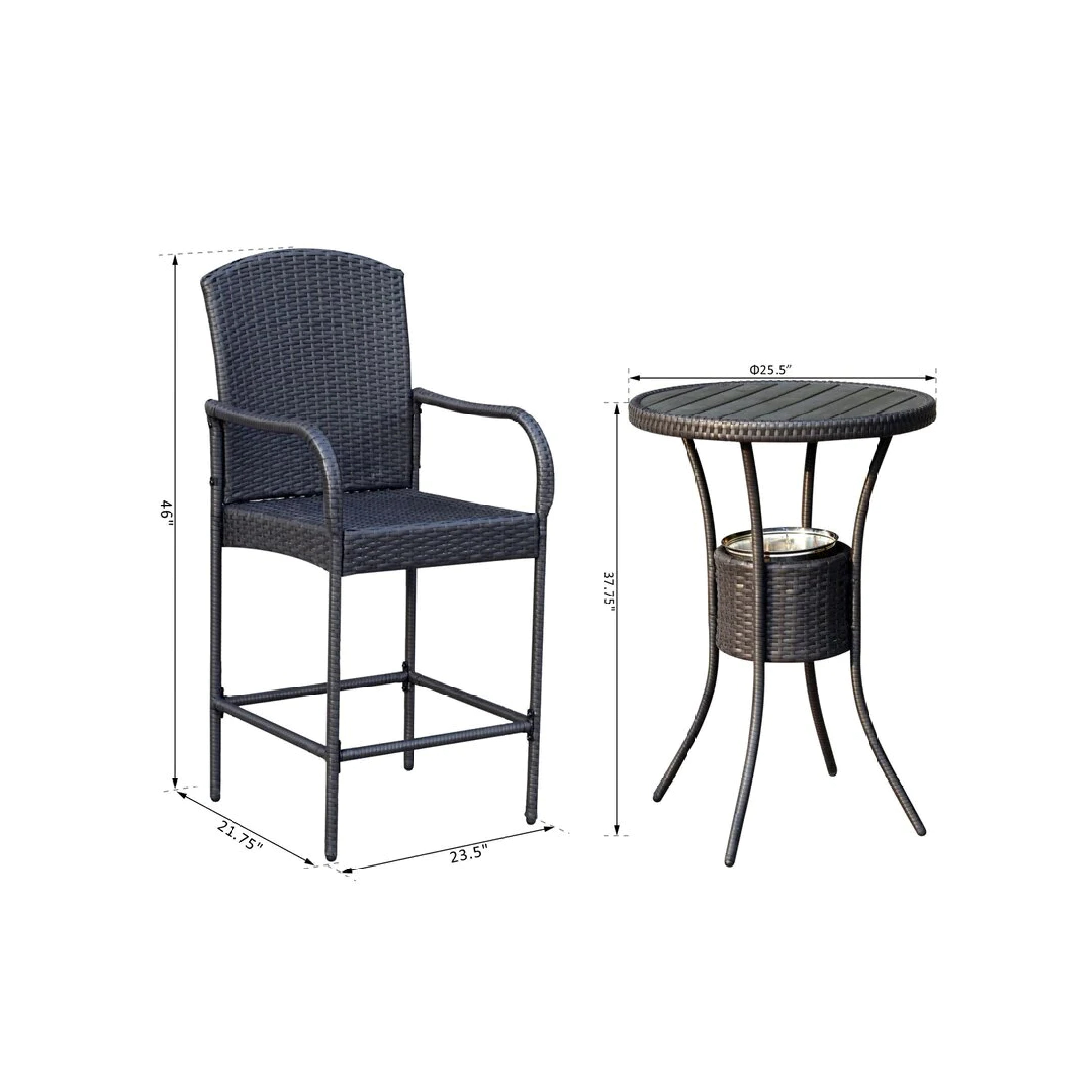 ELISA OUTDOOR PATIO BAR SETS