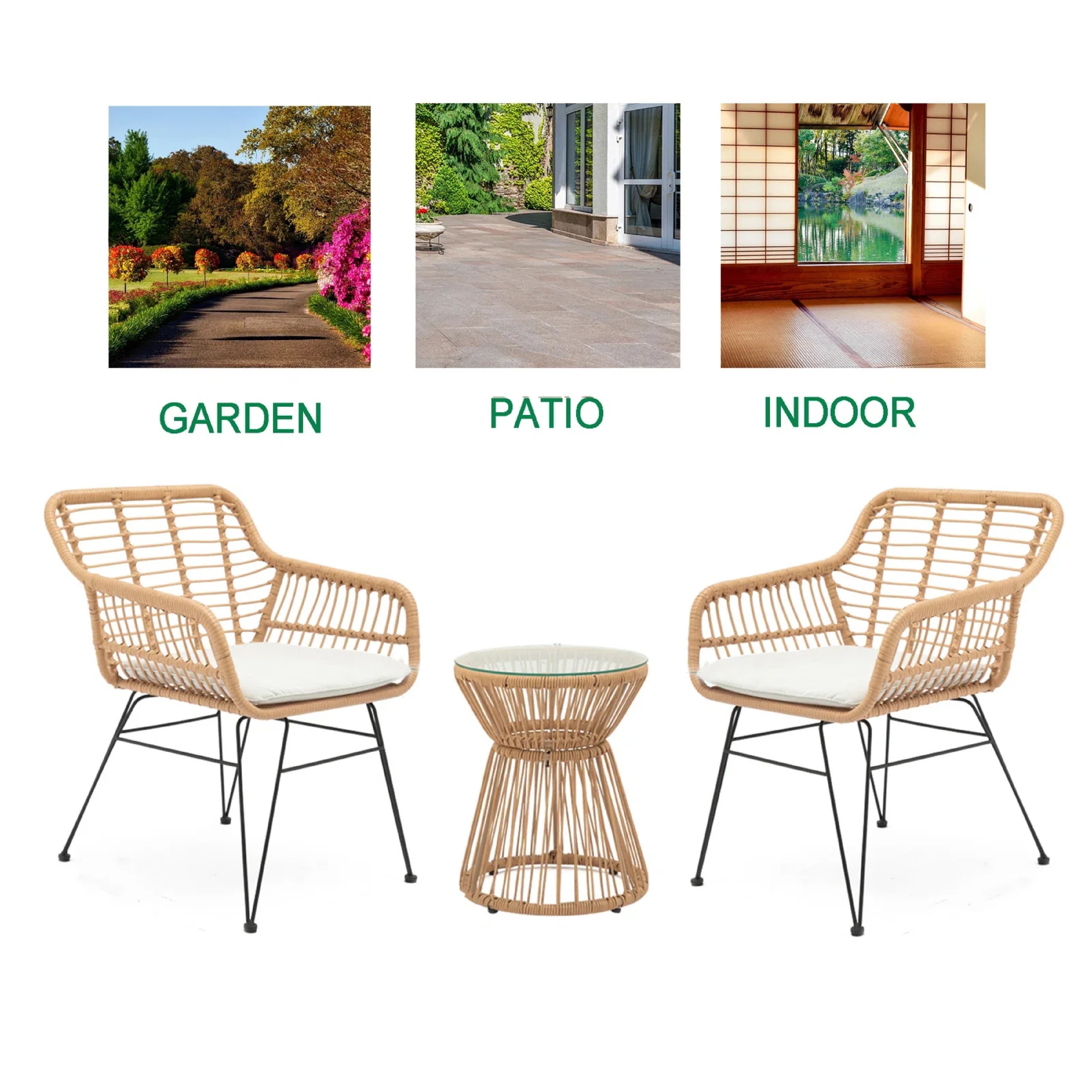 ALLURE OUTDOOR PATIO SEATING SET