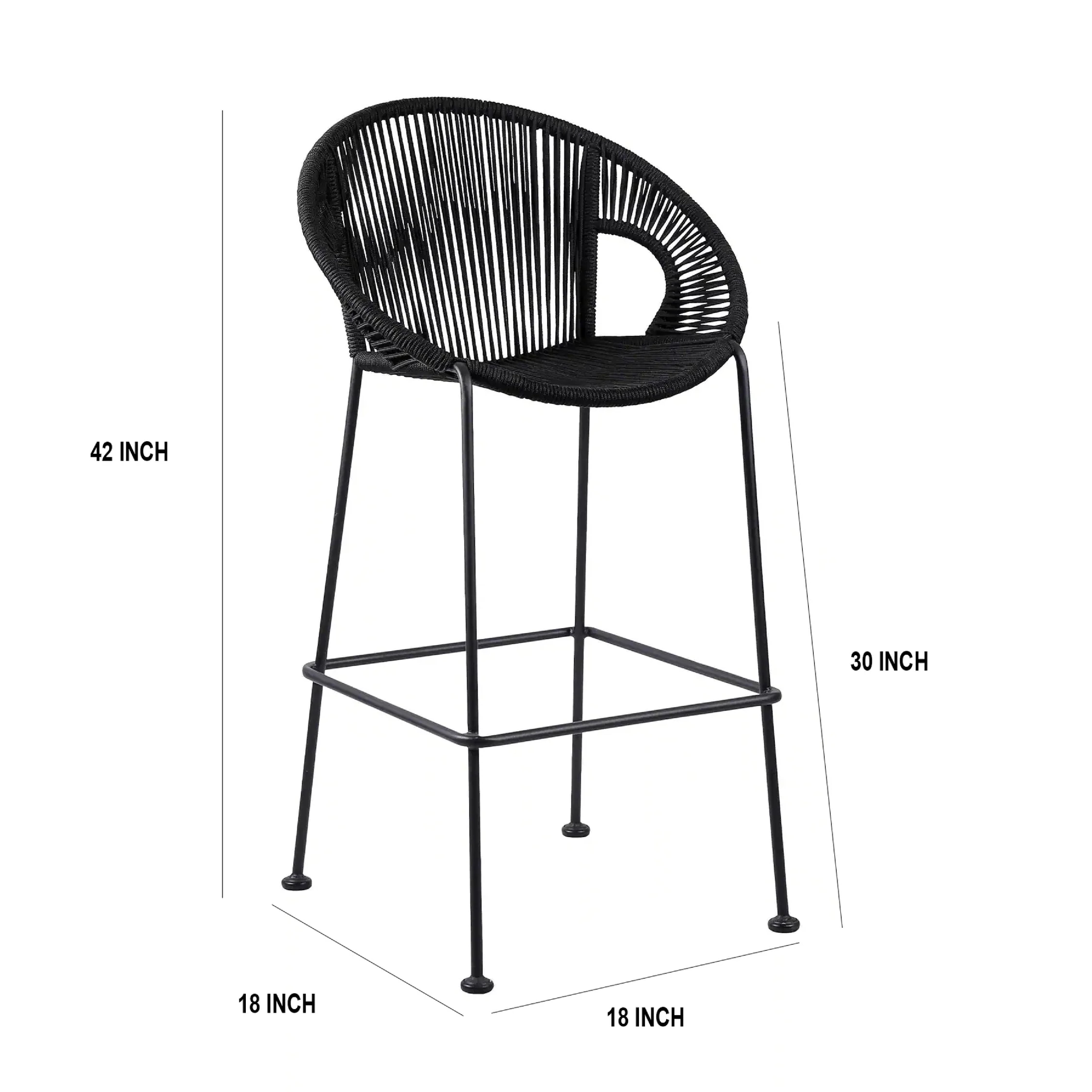 MINIATI OUTDOOR PATIO BAR CHAIR