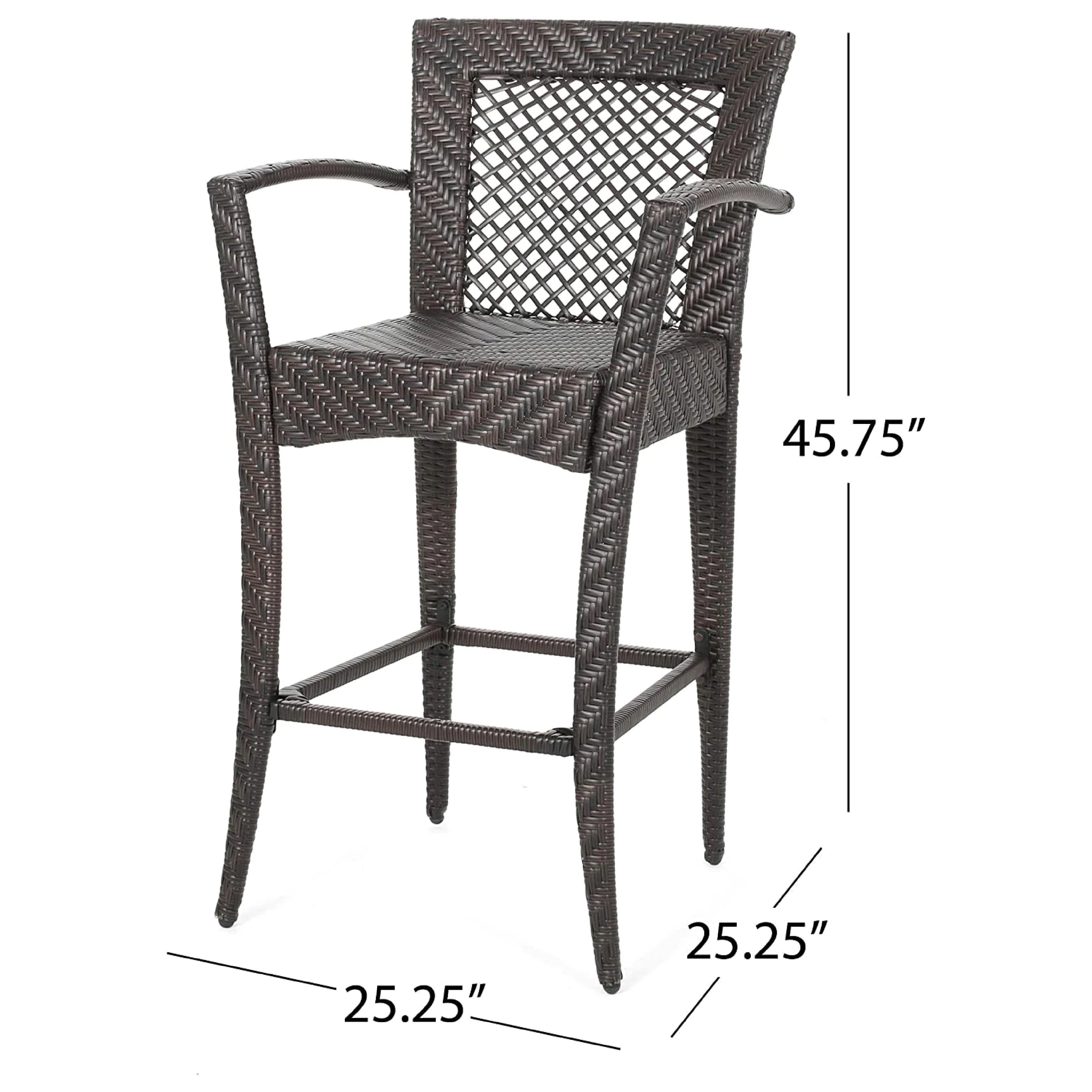 LORENZO OUTDOOR PATIO BAR CHAIR