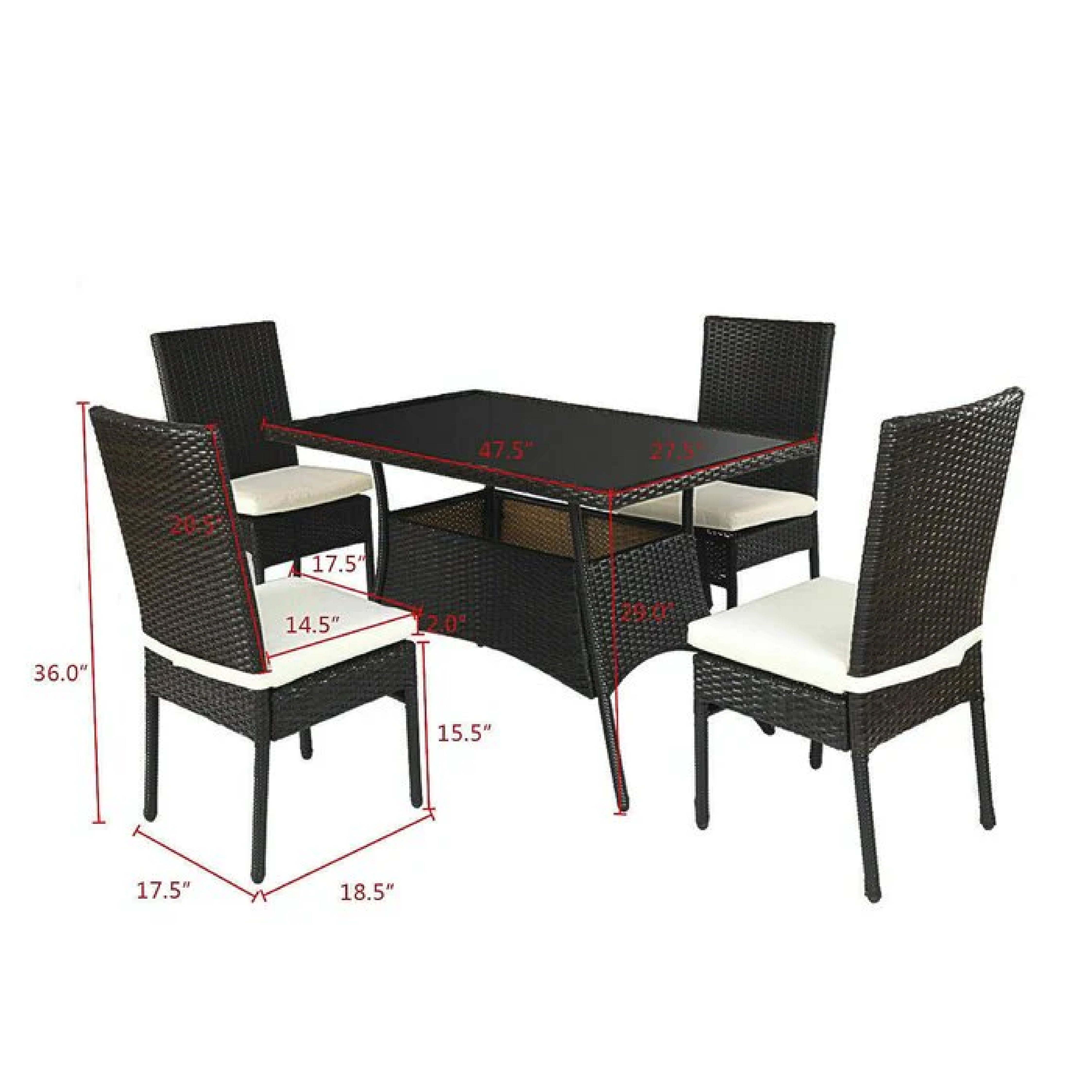 BONUCCI OUTDOOR PATIO DINING SET