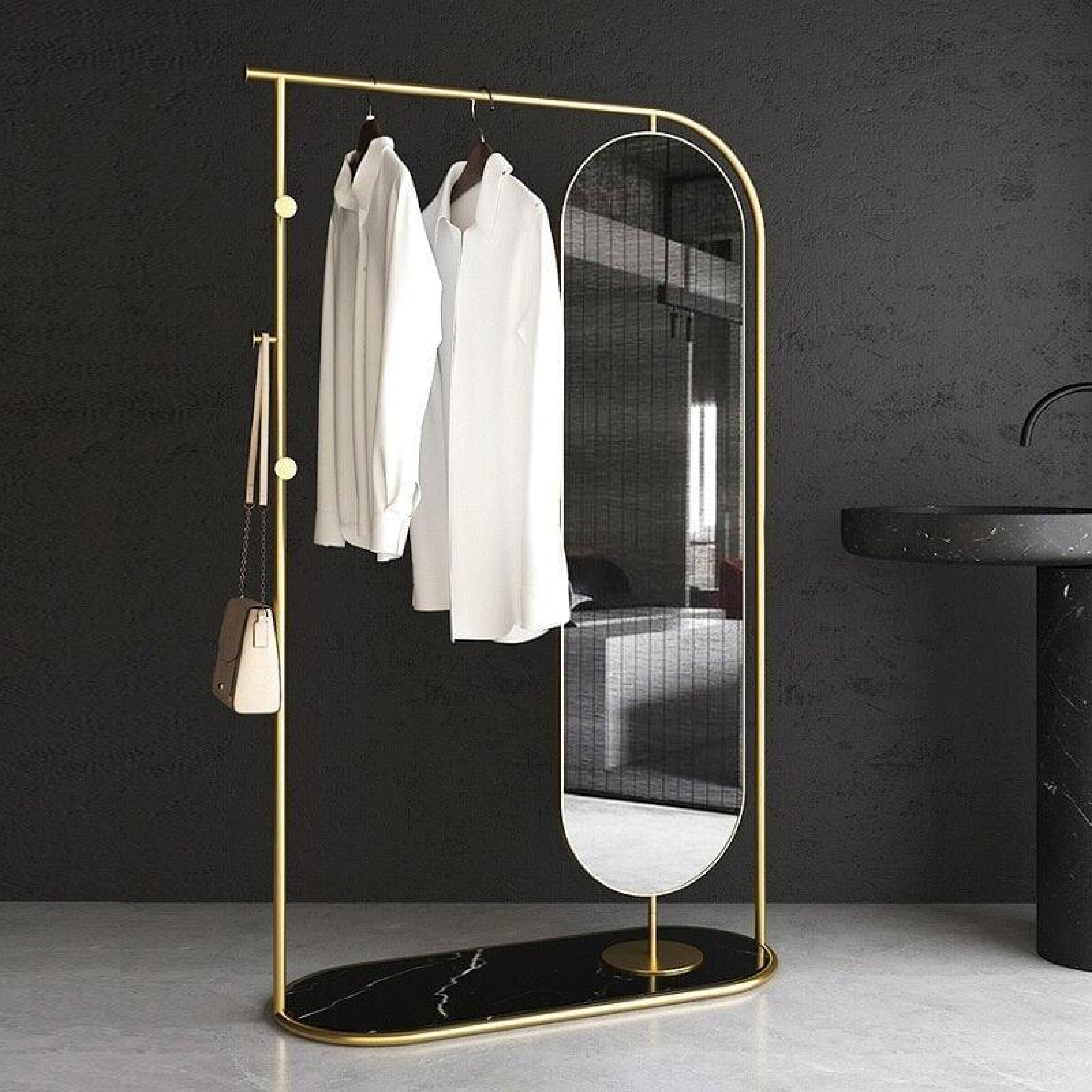 Commo Clothes Rack with Mirror