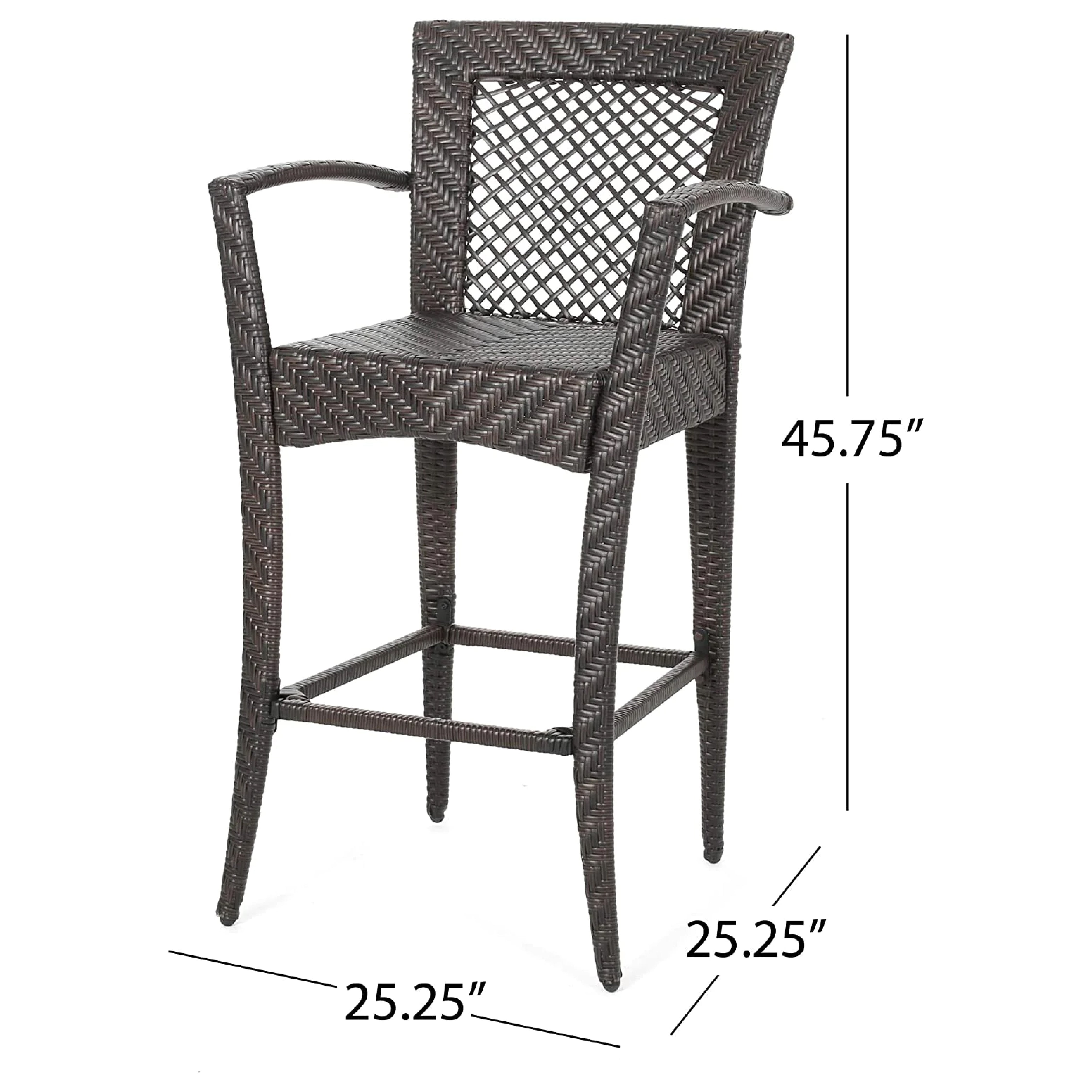 SEVERINO OUTDOOR PATIO BAR CHAIR